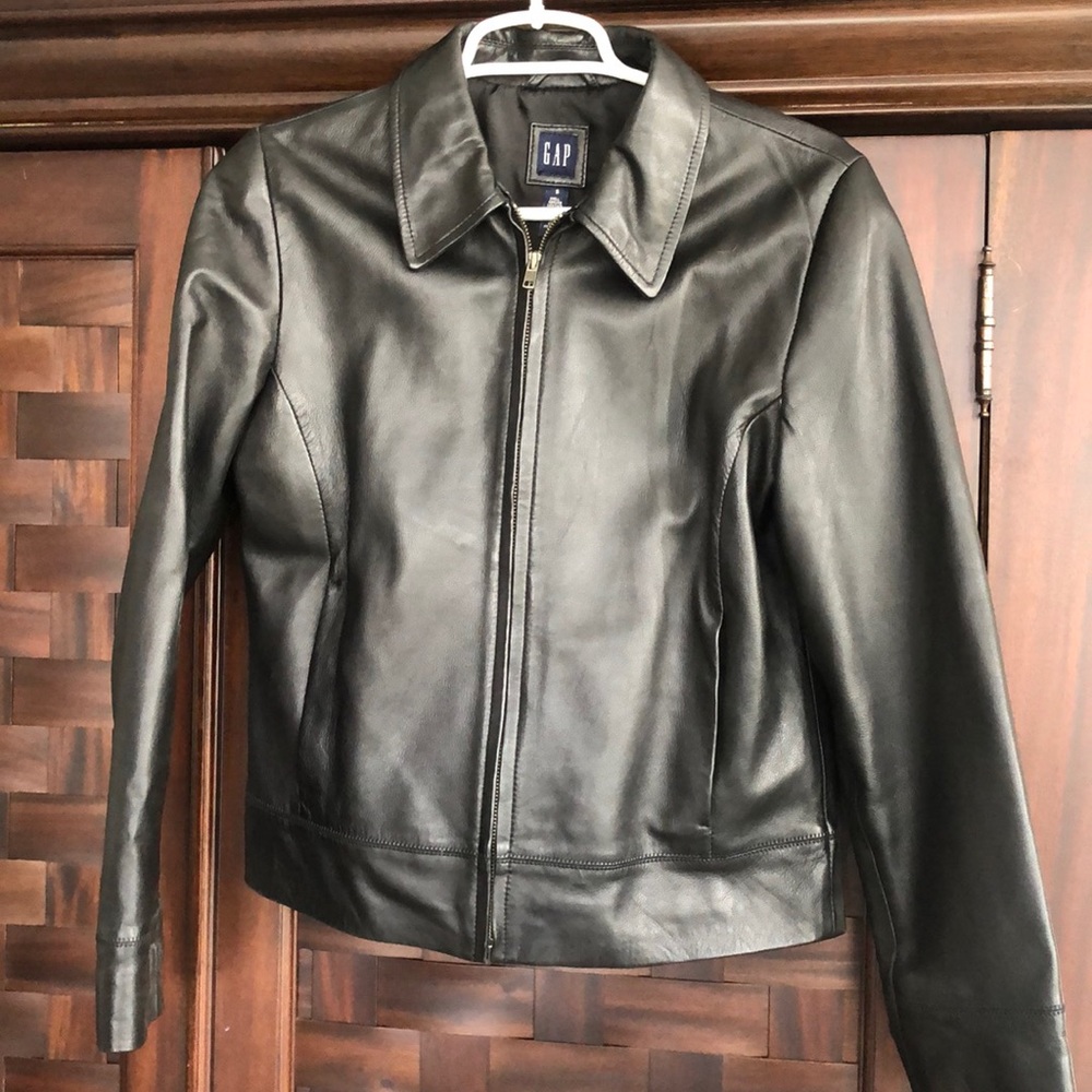 Gap leather jacket